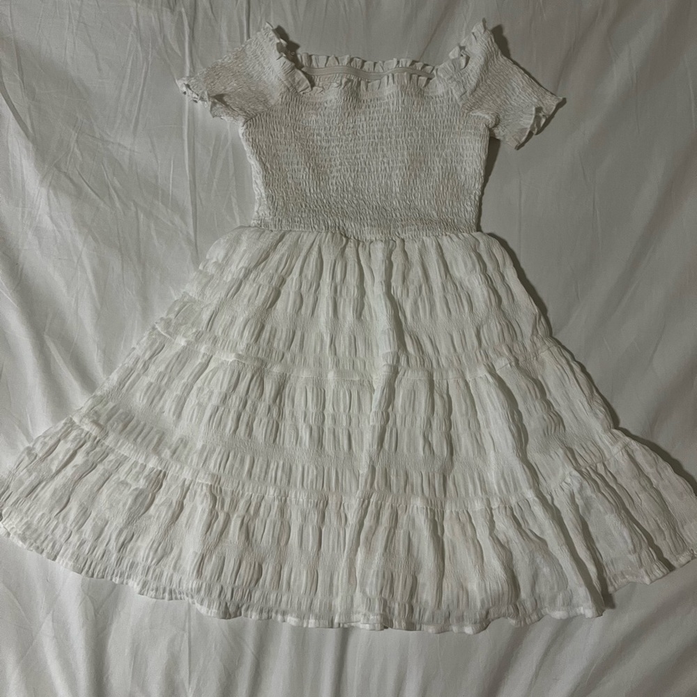 White Off-Shoulder Dress